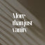 More Than Just Vanity